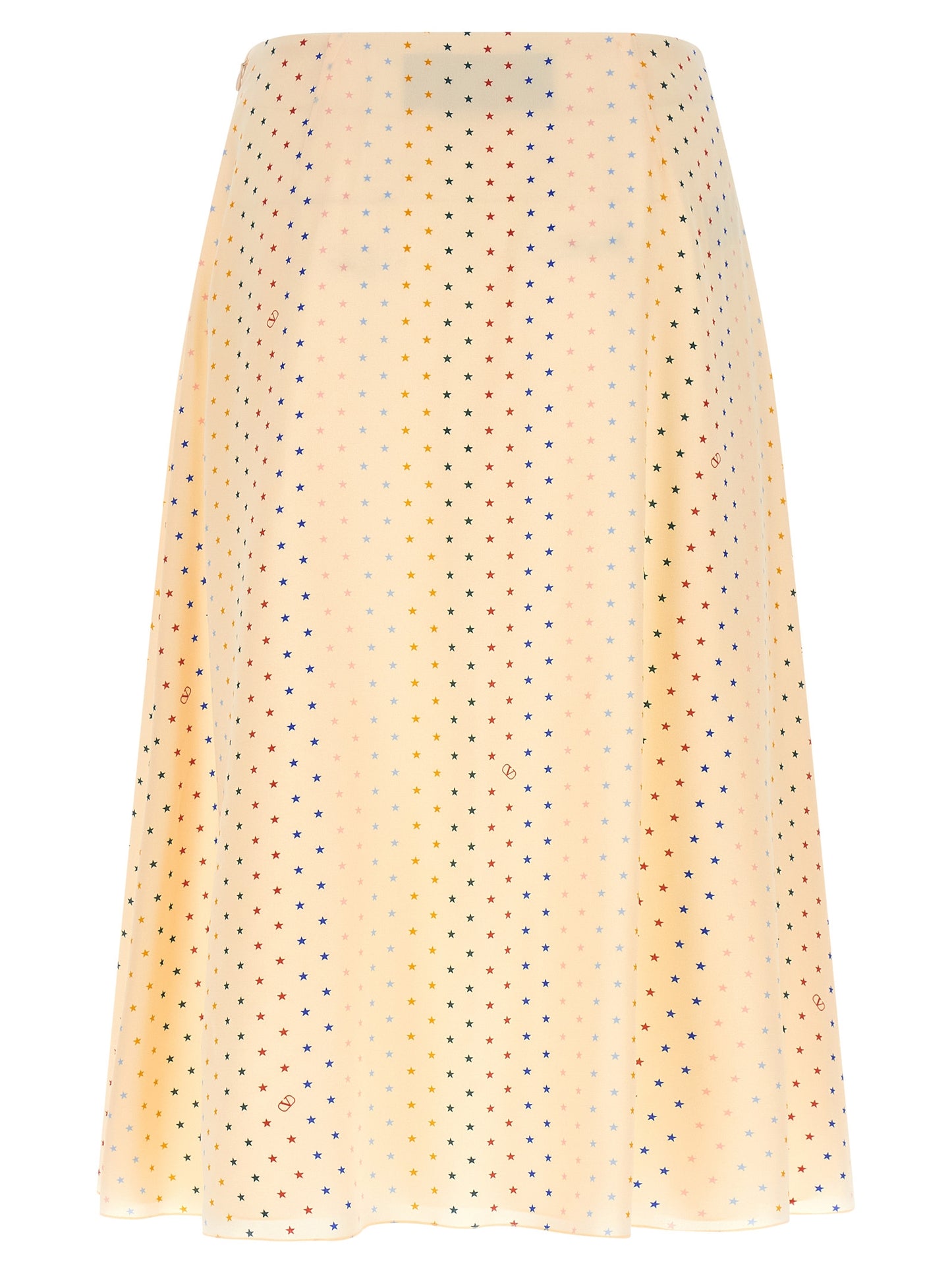 Valentino Garavani Multicolor Silk Midi Skirt