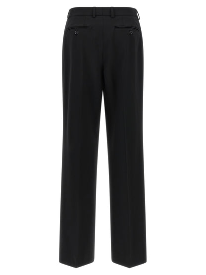 Dolce & Gabbana Black Virgin Wool Casual Pants