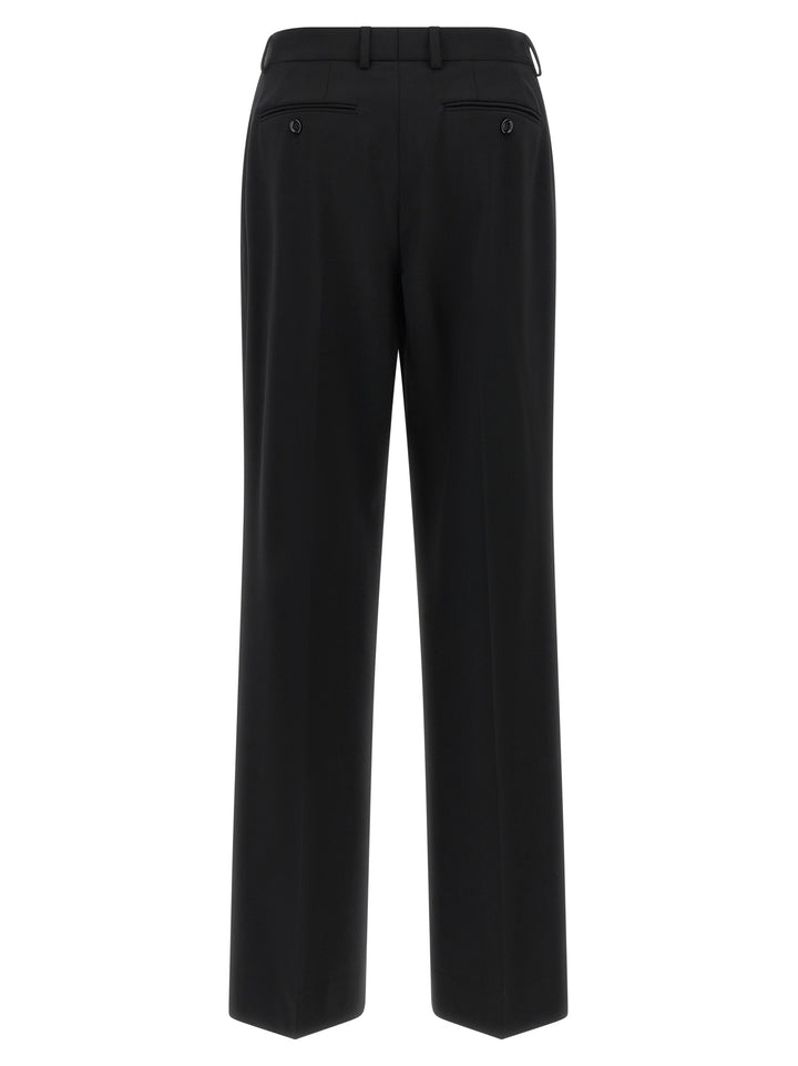 Dolce & Gabbana Black Virgin Wool Casual Pants