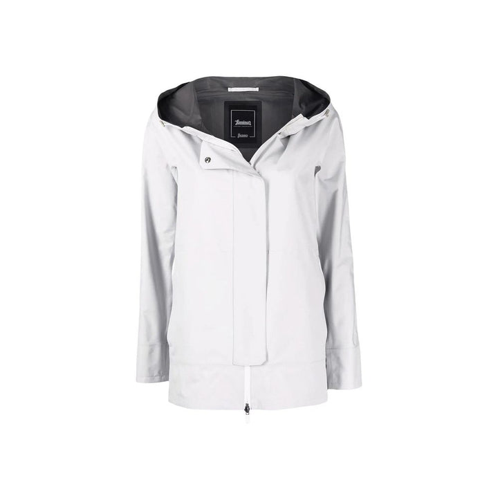 Herno Gray Polyester Shell Jacket