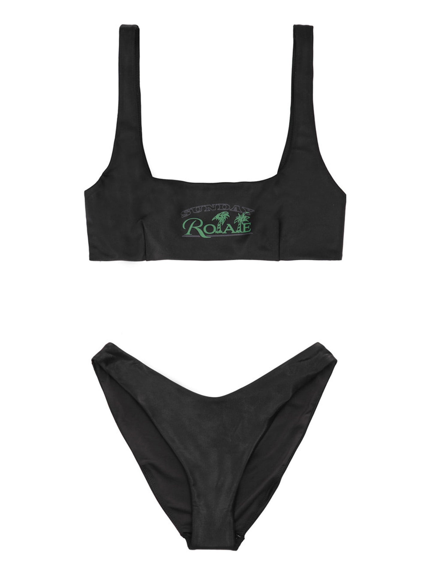 ROTATE BIRGER CHRISTENSEN Black Polyester Bikini