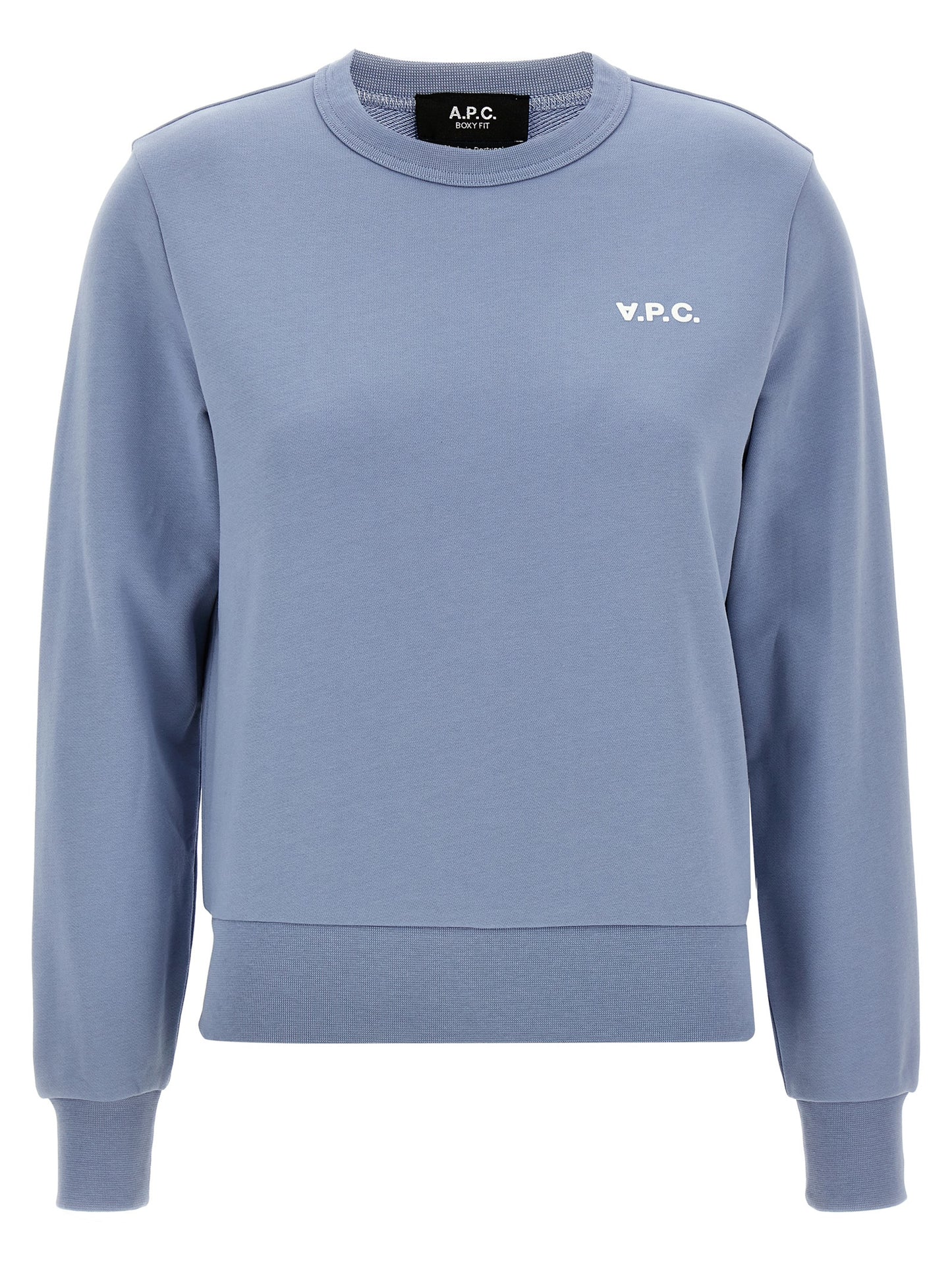 A.P.C. Blue Cotton Sweatshirt