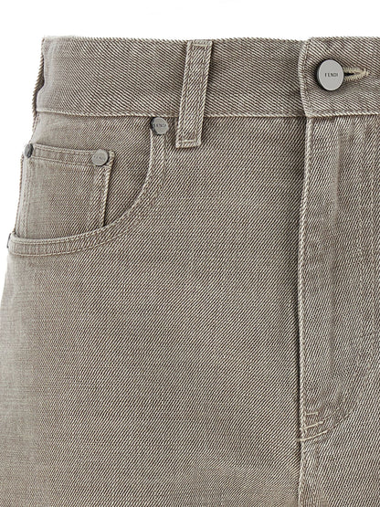 Fendi Beige Cotton Bermuda Shorts