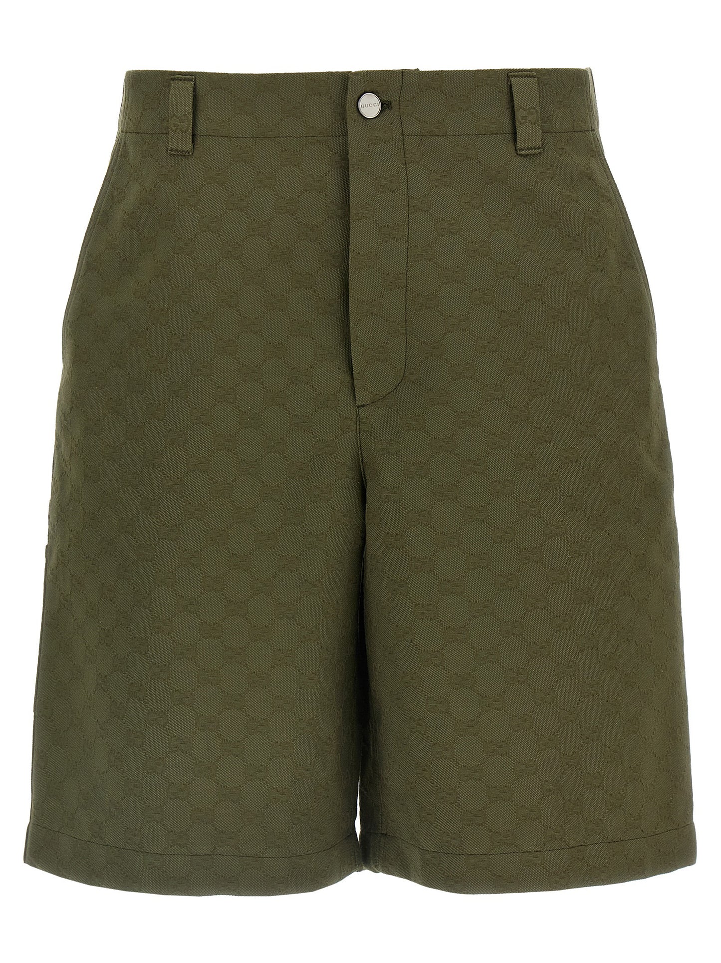 Gucci Bicolor Cotton Bermuda Shorts
