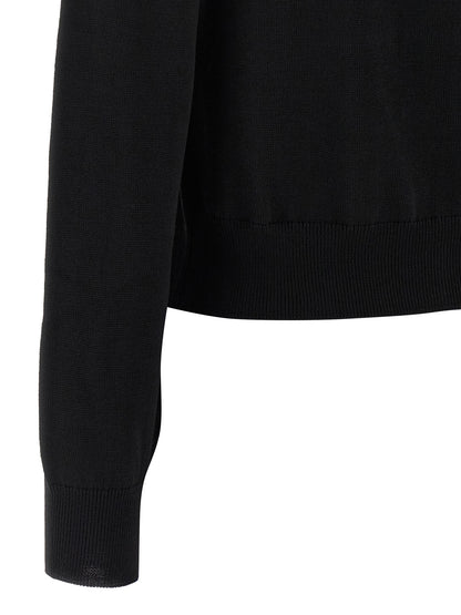Maison Kitsuné Black Virgin Wool Cardigan