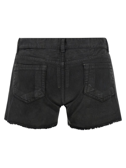 DRKSHDW Black Cotton Bermuda Shorts