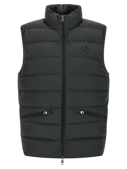 Moncler Black Polyester Sleeveless Jacket