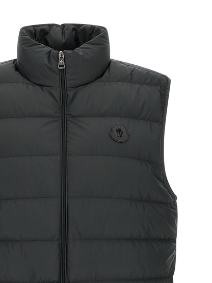 Moncler Black Polyester Sleeveless Jacket