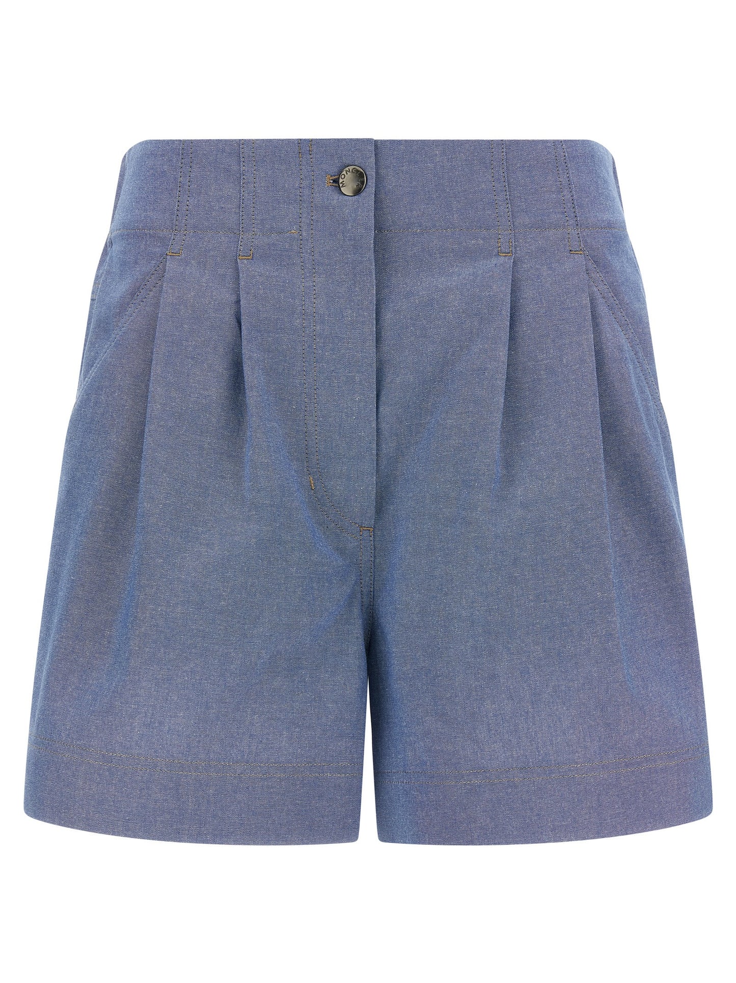 Moncler Grenoble Blue Cotton Bermuda Shorts