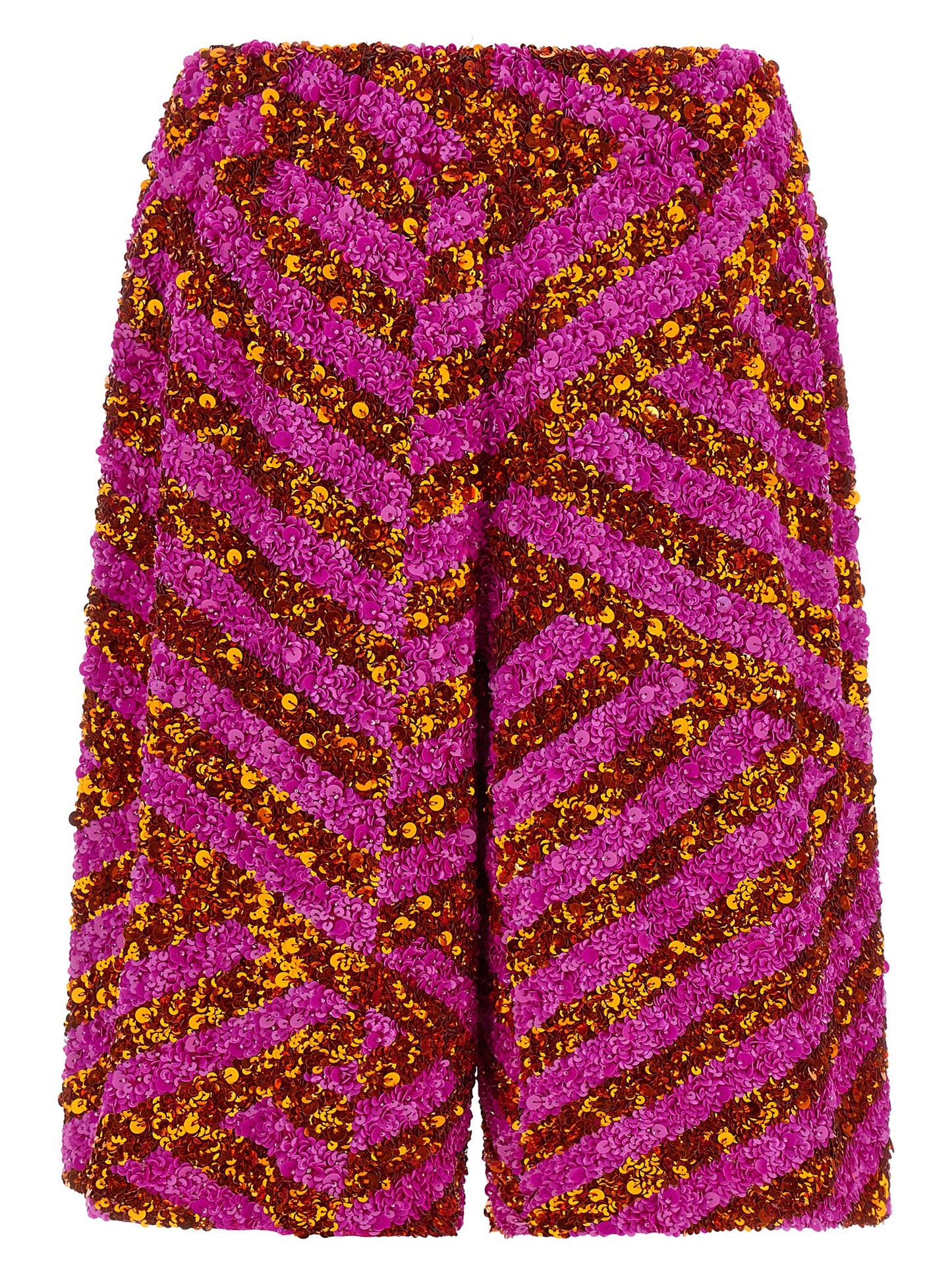 Dries Van Noten Multicolor Viscose Bermuda Shorts