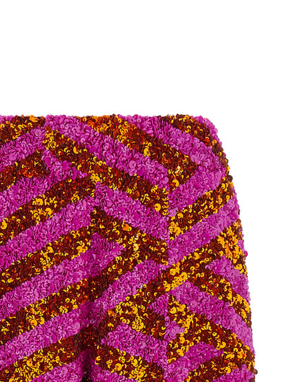 Dries Van Noten Multicolor Viscose Bermuda Shorts