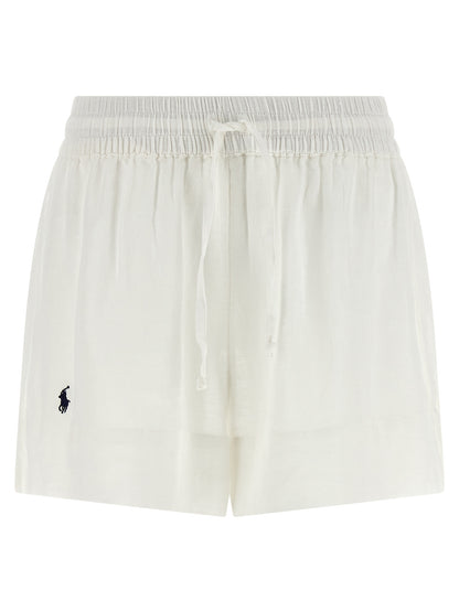 Polo Ralph Lauren White Organic Cotton Bermuda Shorts