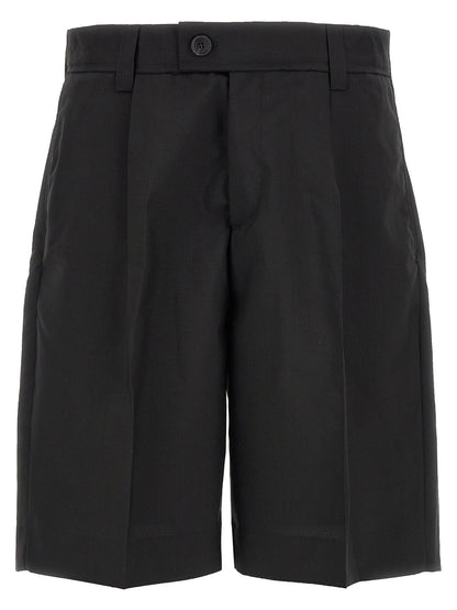 MFPEN Black Wool Bermuda Shorts