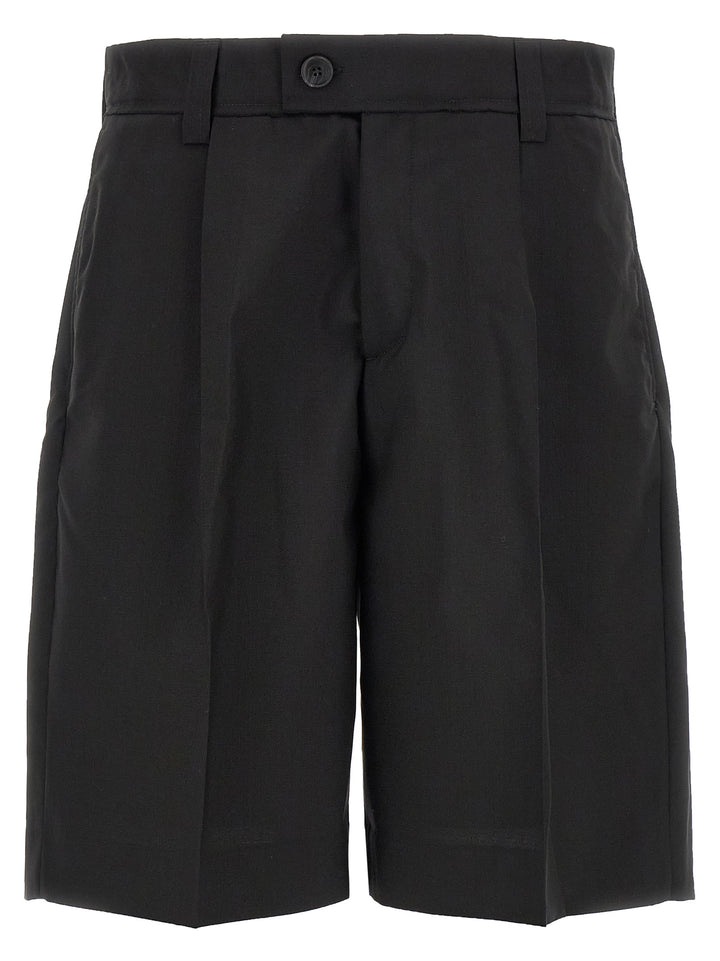 MFPEN Black Wool Bermuda Shorts