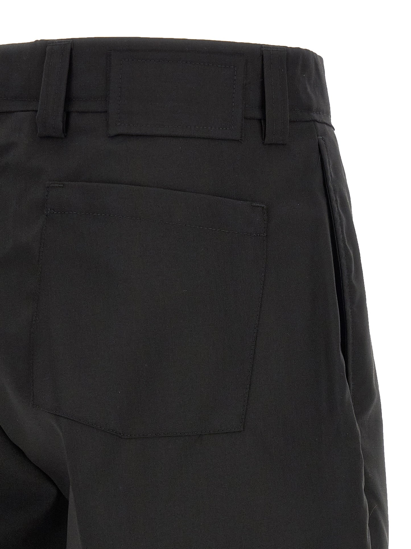 MFPEN Black Wool Bermuda Shorts