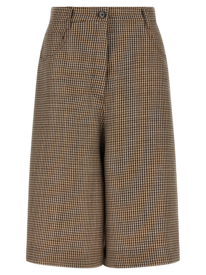 Brunello Cucinelli Brown Virgin Wool Bermuda Shorts