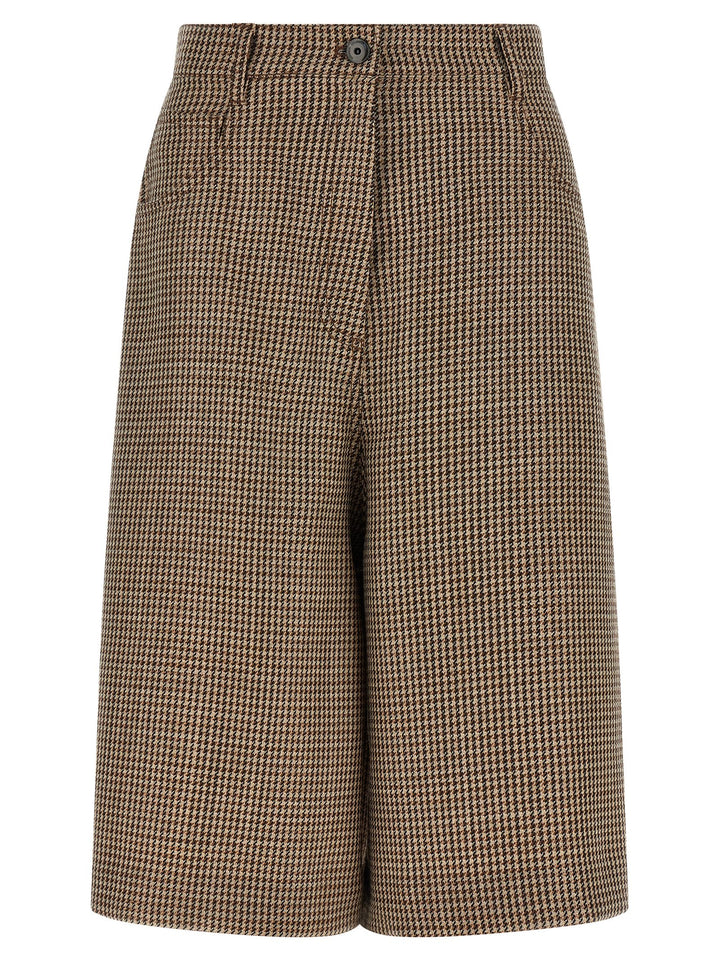 Brunello Cucinelli Brown Virgin Wool Bermuda Shorts
