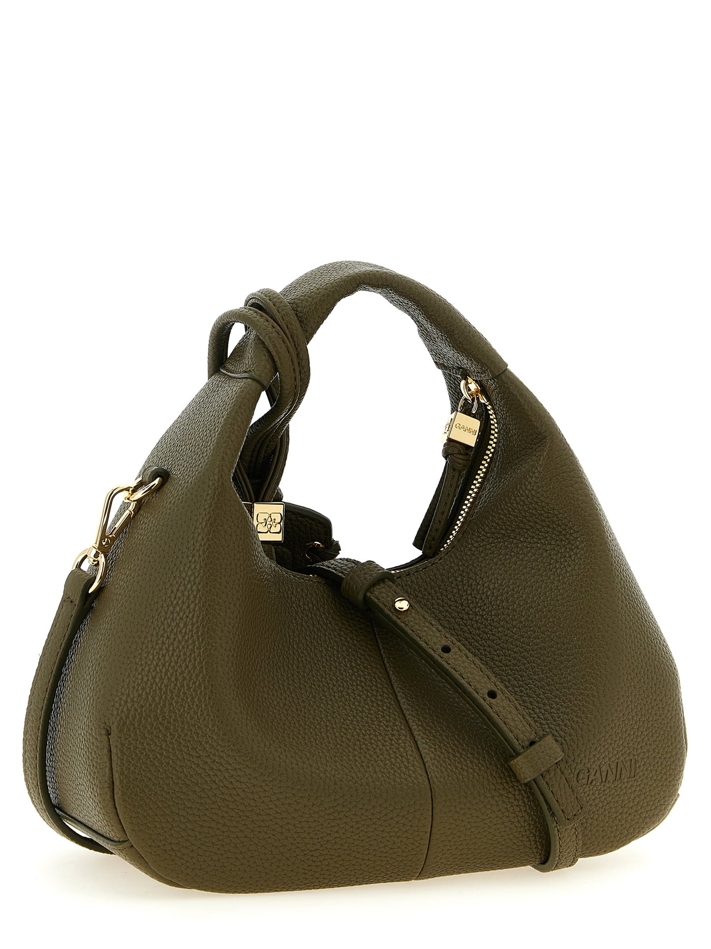 Ganni Bicolor Polyester Handbag