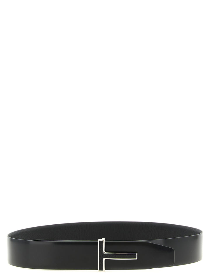 Tom Ford Black Calfskin Regular Belt