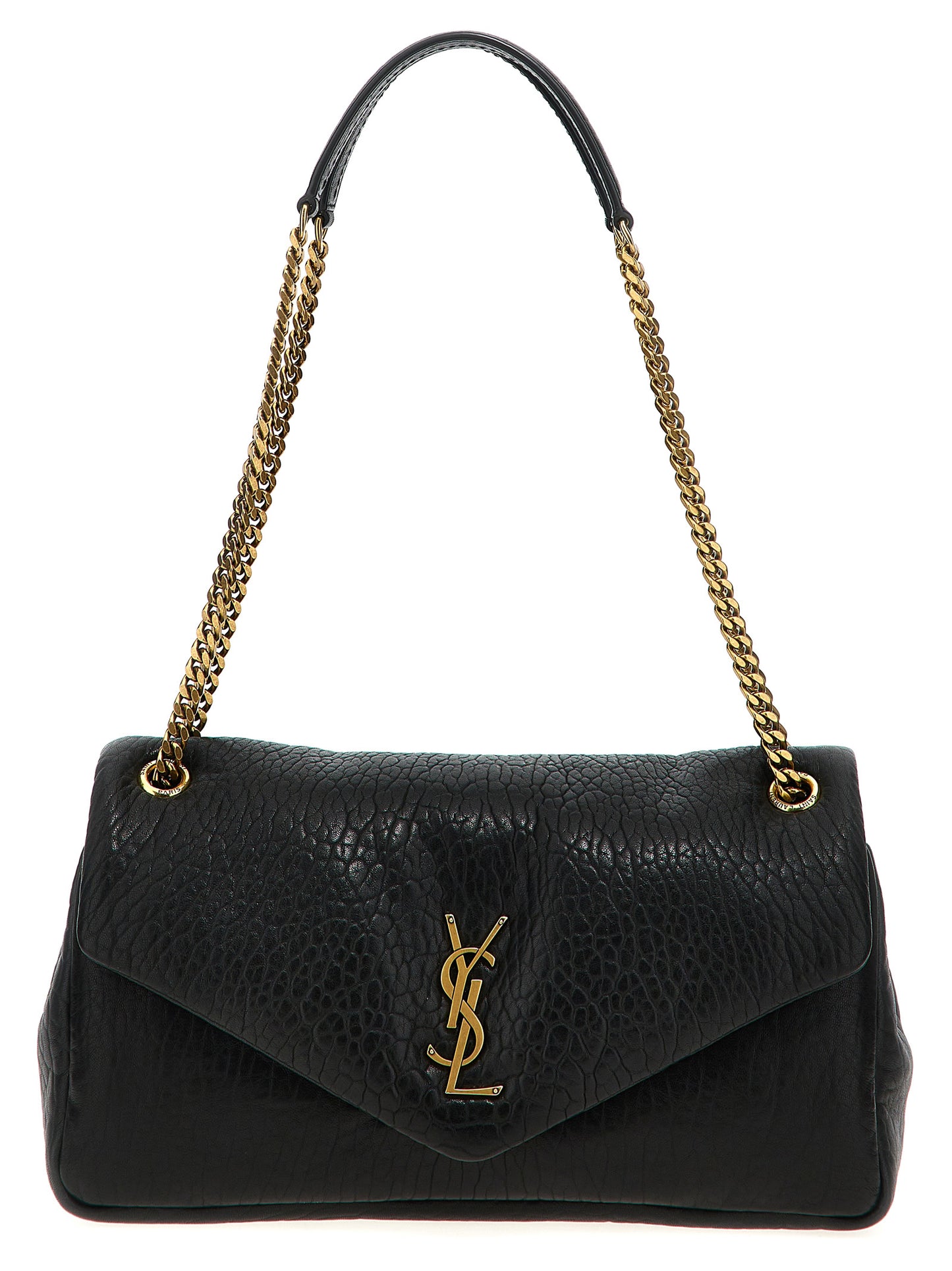 Saint Laurent Black Leather Shoulder Bag