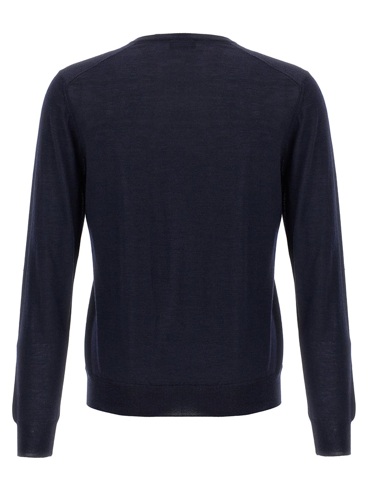 Barba Napoli Blue Wool Cardigan