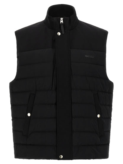 Mackage Black Nylon Sleeveless Jacket