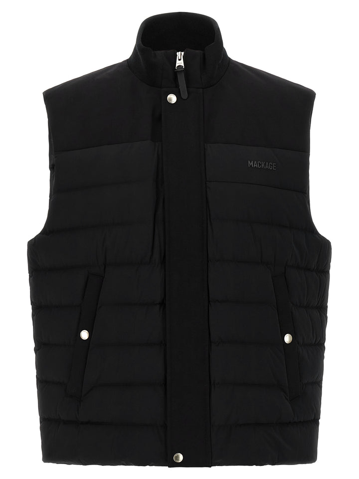Mackage Black Nylon Sleeveless Jacket