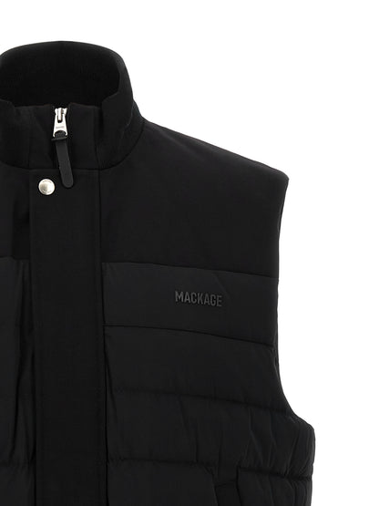 Mackage Black Nylon Sleeveless Jacket