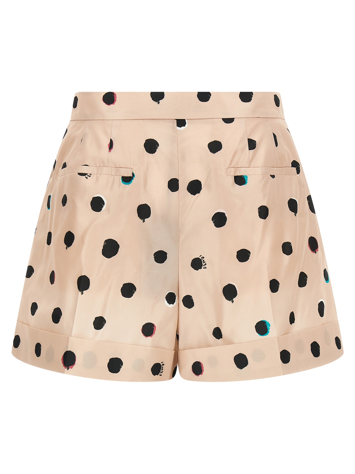 Fendi Multicolor Silk Bermuda Shorts