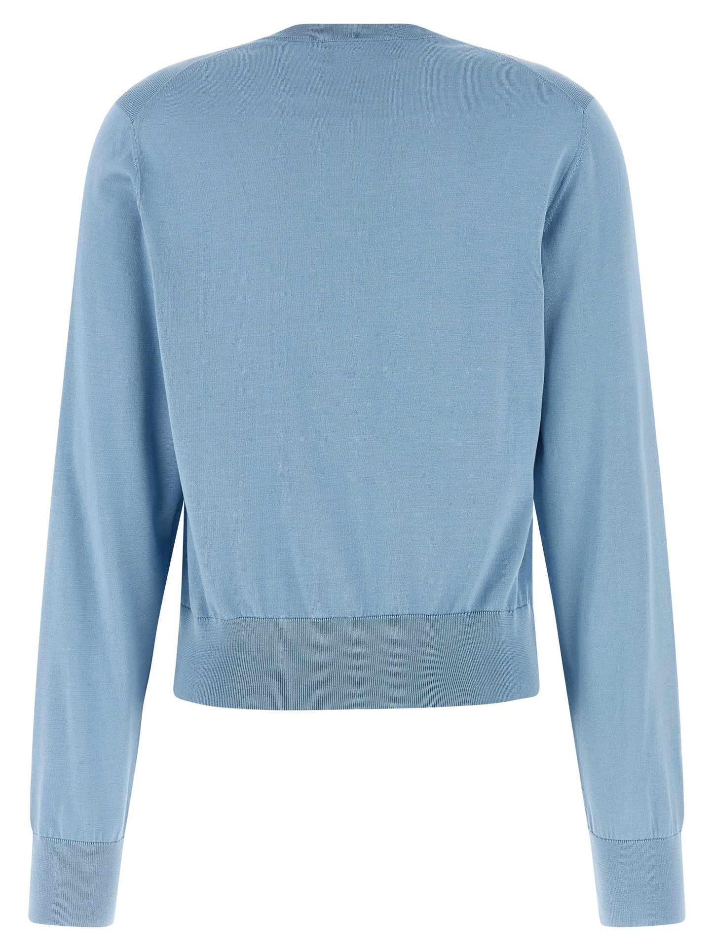 Dolce & Gabbana Blue Silk Cardigan