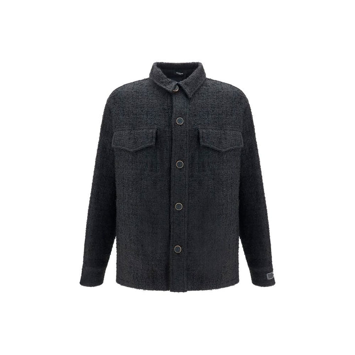 Balmain Black Cotton Shell Jacket
