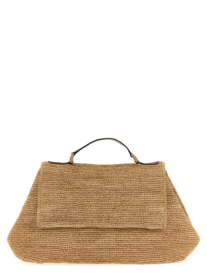 Ibeliv Beige Raffia Handbag