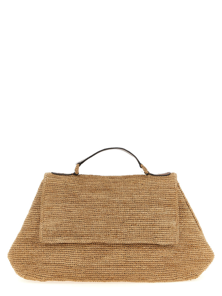 Ibeliv Beige Raffia Handbag