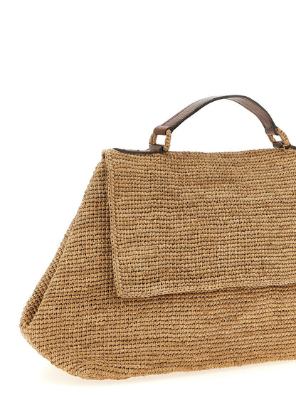 Ibeliv Beige Raffia Handbag