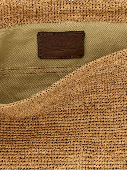 Ibeliv Beige Raffia Handbag