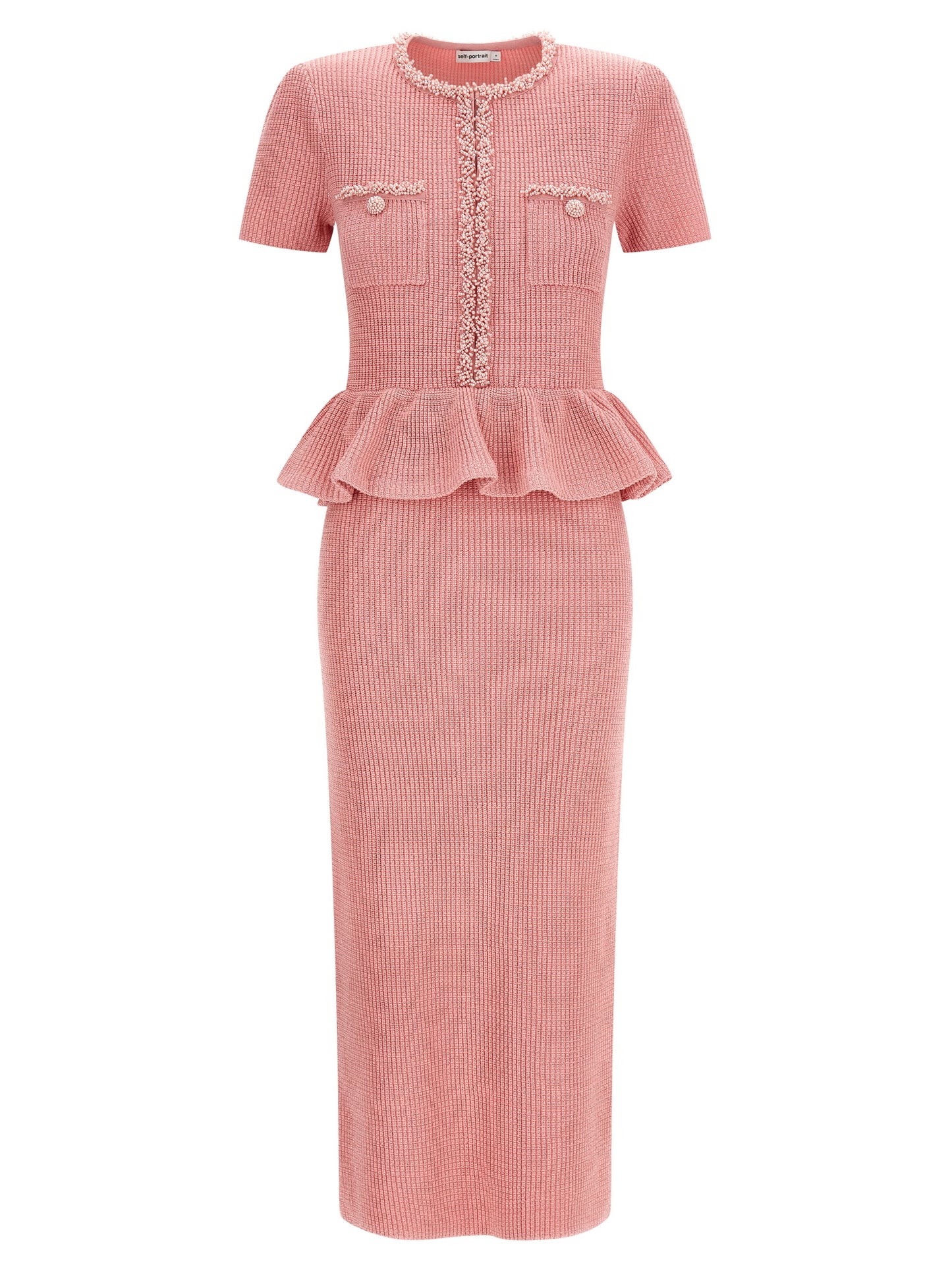 Self-Portrait Multicolor Polyester Midi Dress