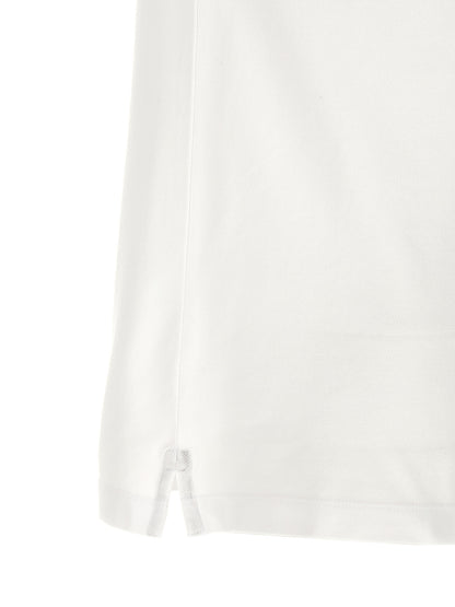 Stone Island White Cotton Polo Shirt