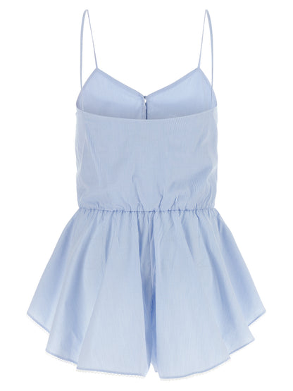 The Andamane Blue Cotton Rompers
