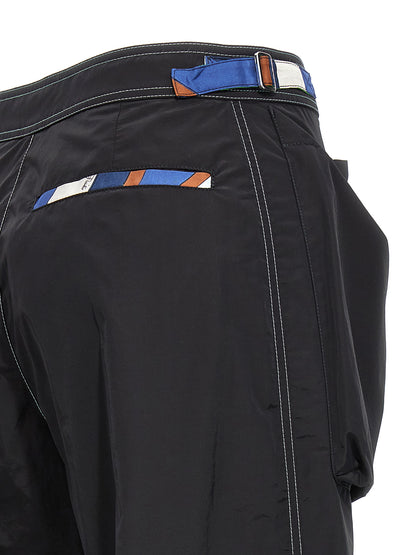 Emilio Pucci Black Polyamide Casual Pants