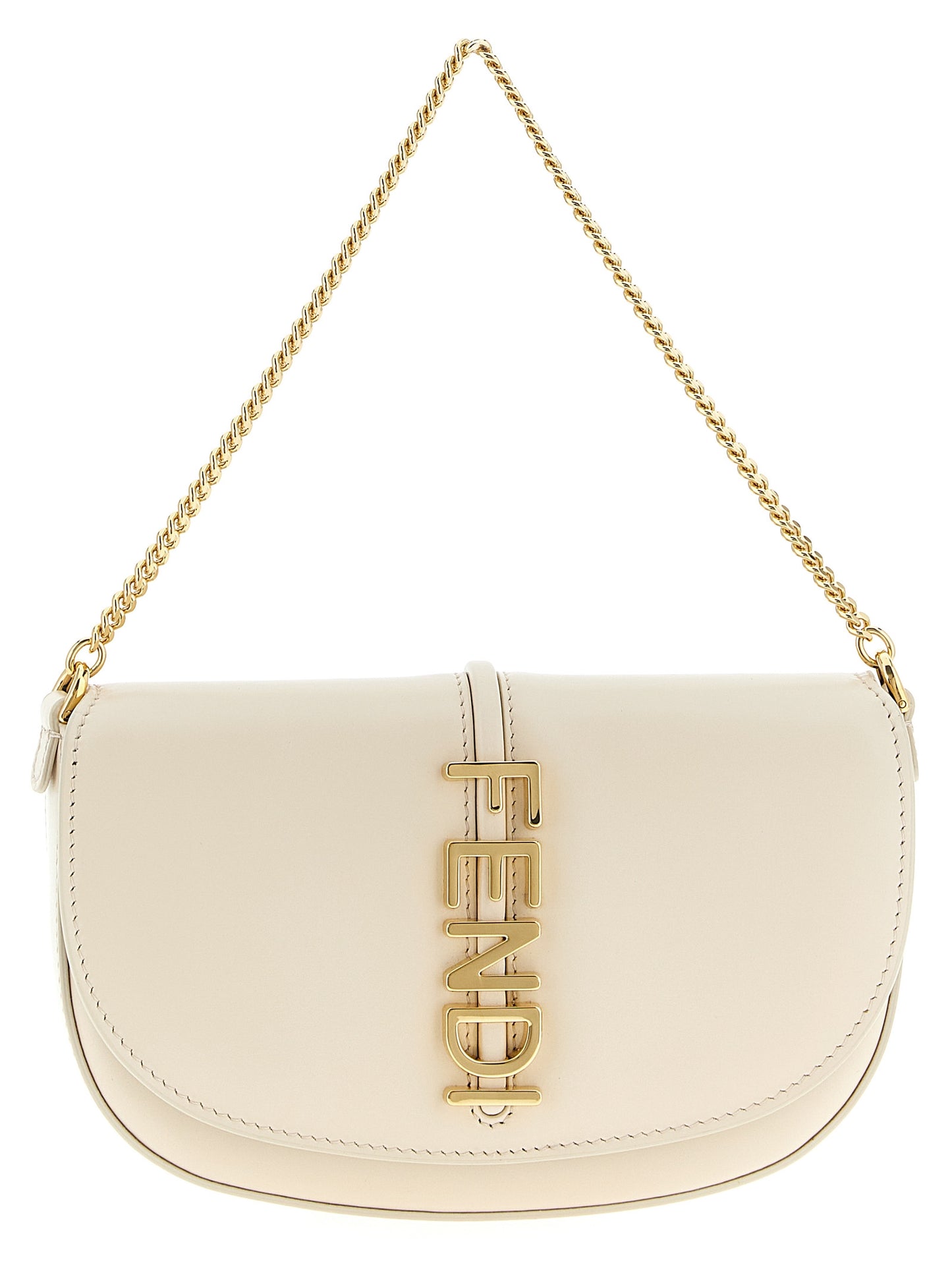 Fendi Beige Calfskin Cardholder