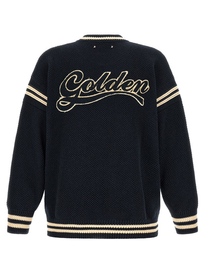 Golden Goose Blue Cotton Cardigan