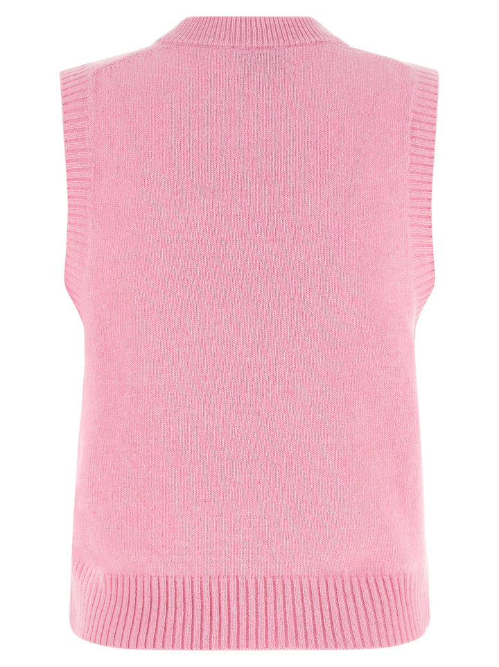 Ganni Multicolor Wool Sleeveles Sweater