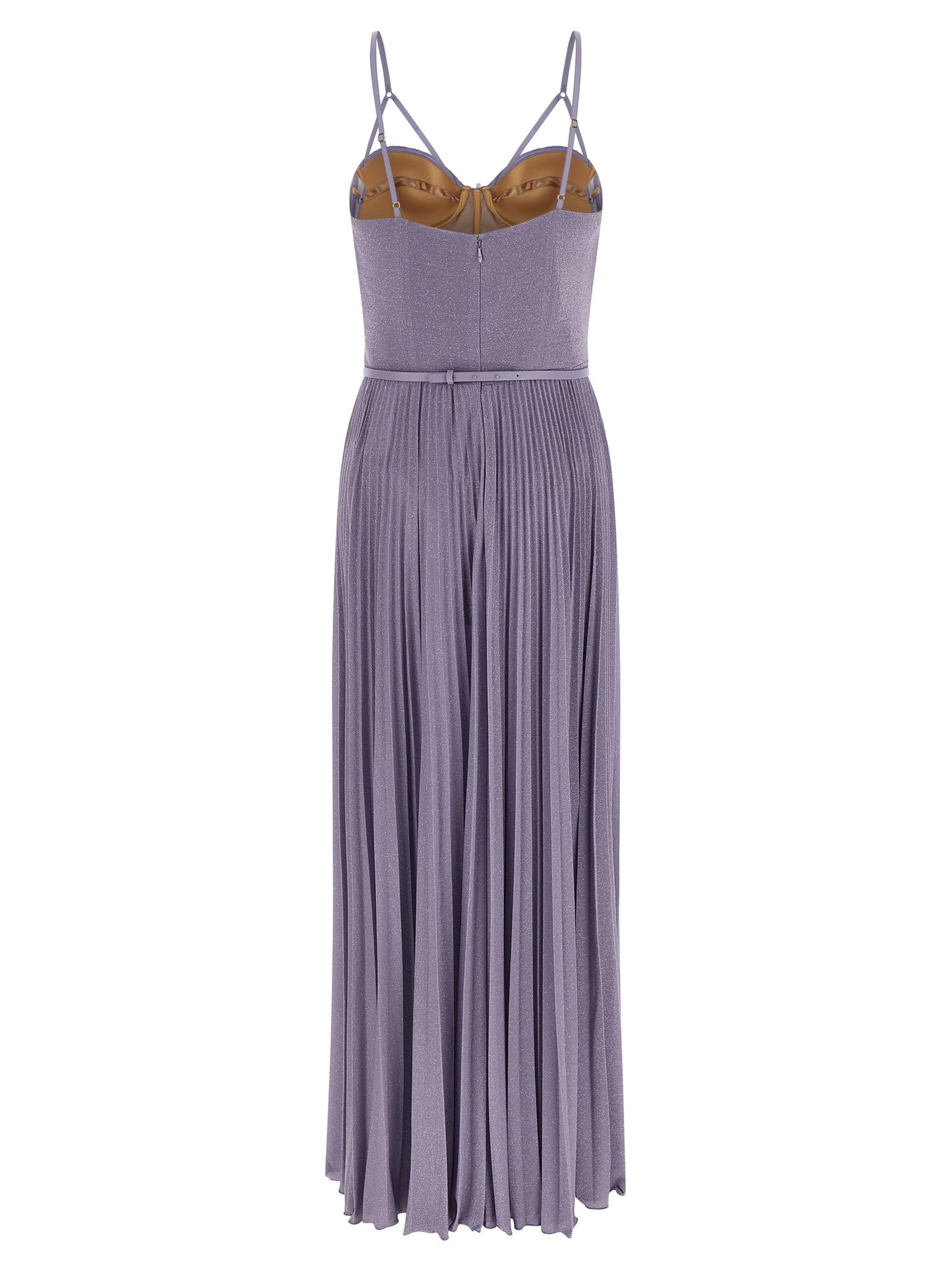 Elisabetta Franchi Purple Viscose Long Dress