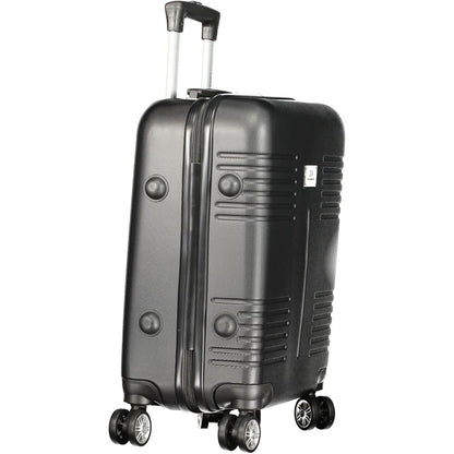 Laura Biagiotti Black Polyurethane Women's Travel Bag