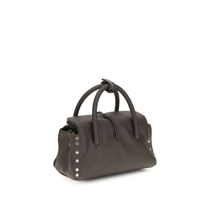 Zanellato Brown Calf Leather Bos Taurus Handbag