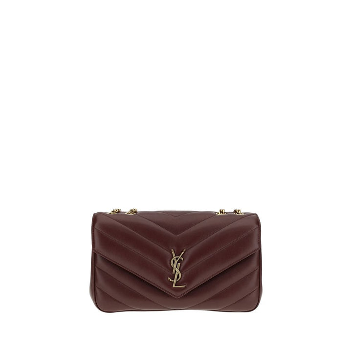 Saint Laurent Bordeaux Lamb Ovis Aries Shoulder Bag
