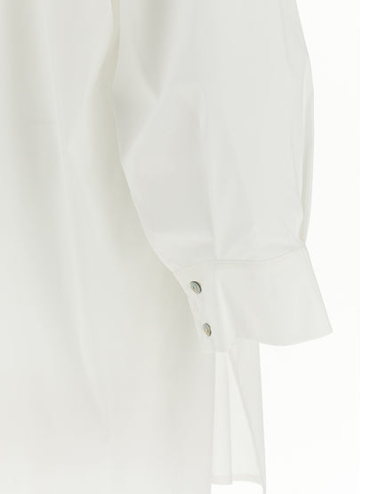 DI.LA3 PARI' White Silk Blouse