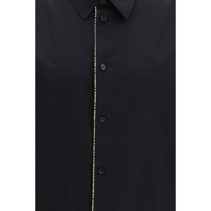 Burberry Black Cotton Dress Shirt