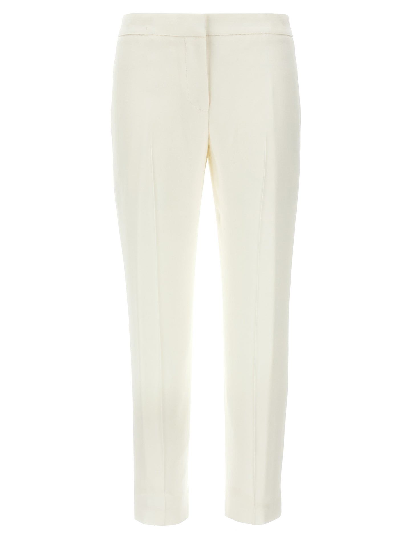 Alexander McQueen White Viscose Casual Pants