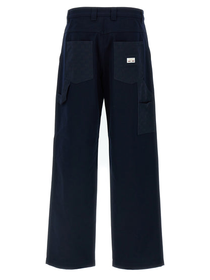 Gucci Blue Cotton Casual Pants